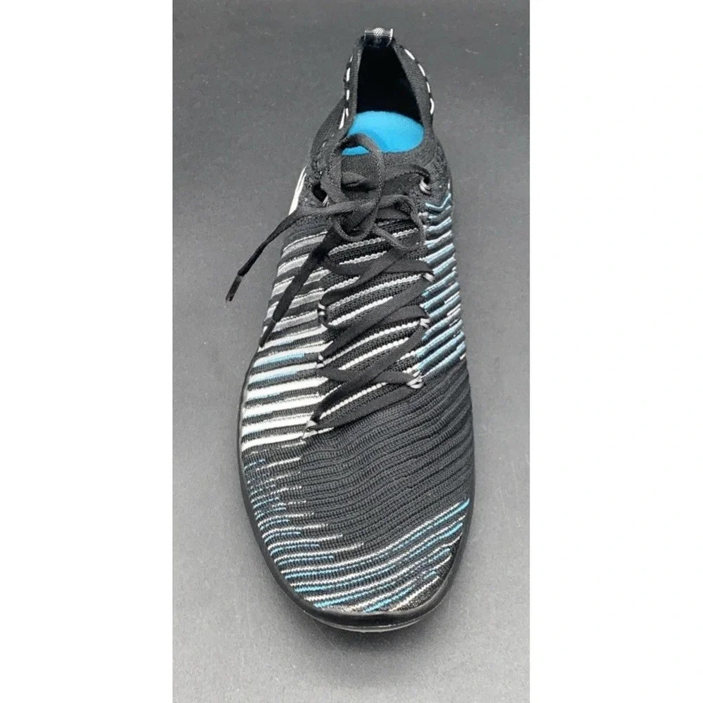 Nike Free Transform Flyknit Athletic Training Running Shoes Black Teal Size 11.5